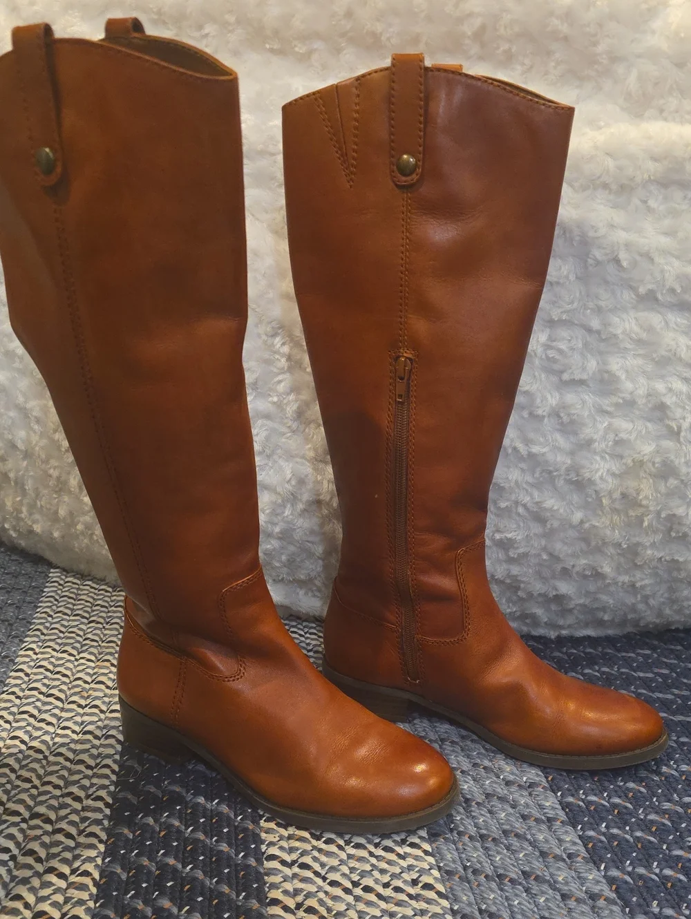 Women's Tall INC  Riding Boots in Cognac Brown